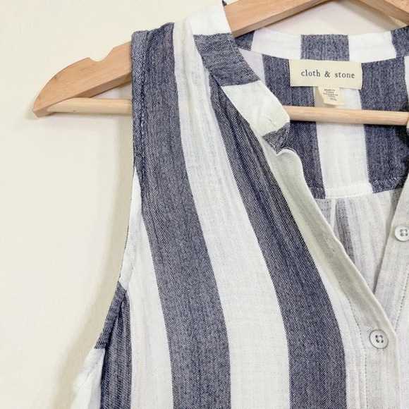 Anthropologie Cloth & Stone Striped Sleeveless Top - Picture 6 of 12